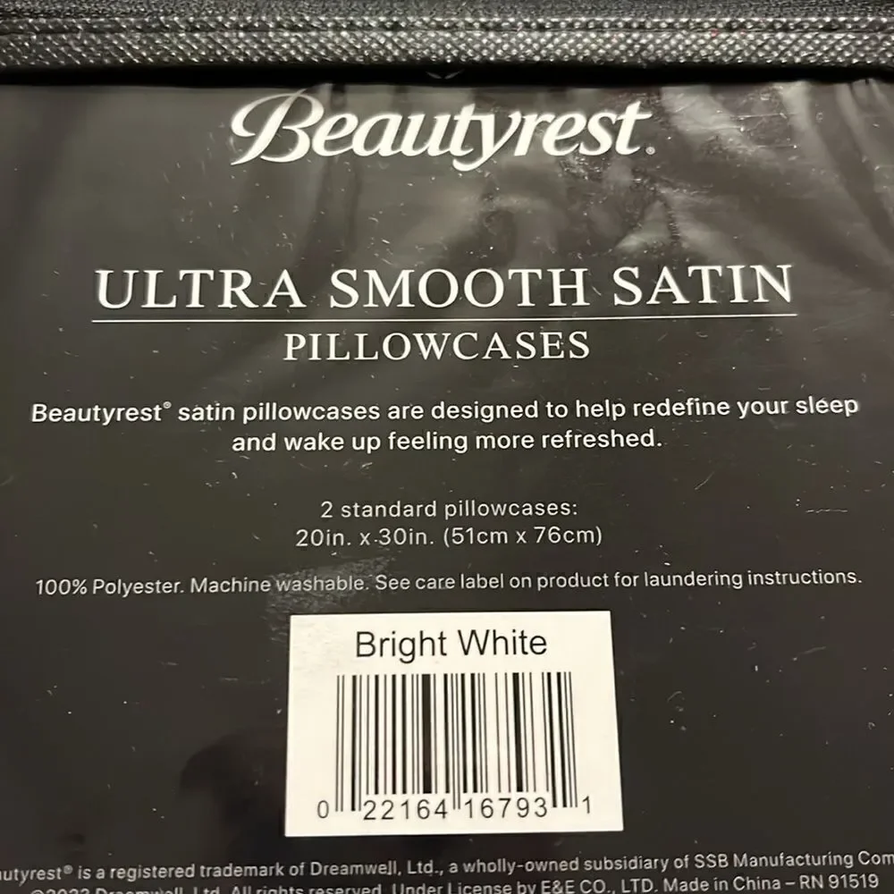 Standard Beautyrest Ultra Smooth Satin Pillowcases - Picture 3 of 3